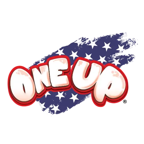 americana themed logo for The One Up Company